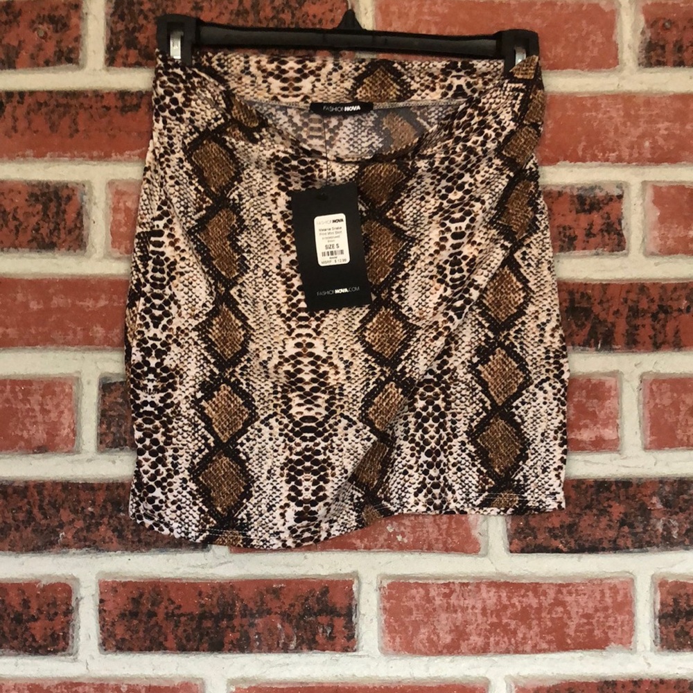 Snake skin skirt